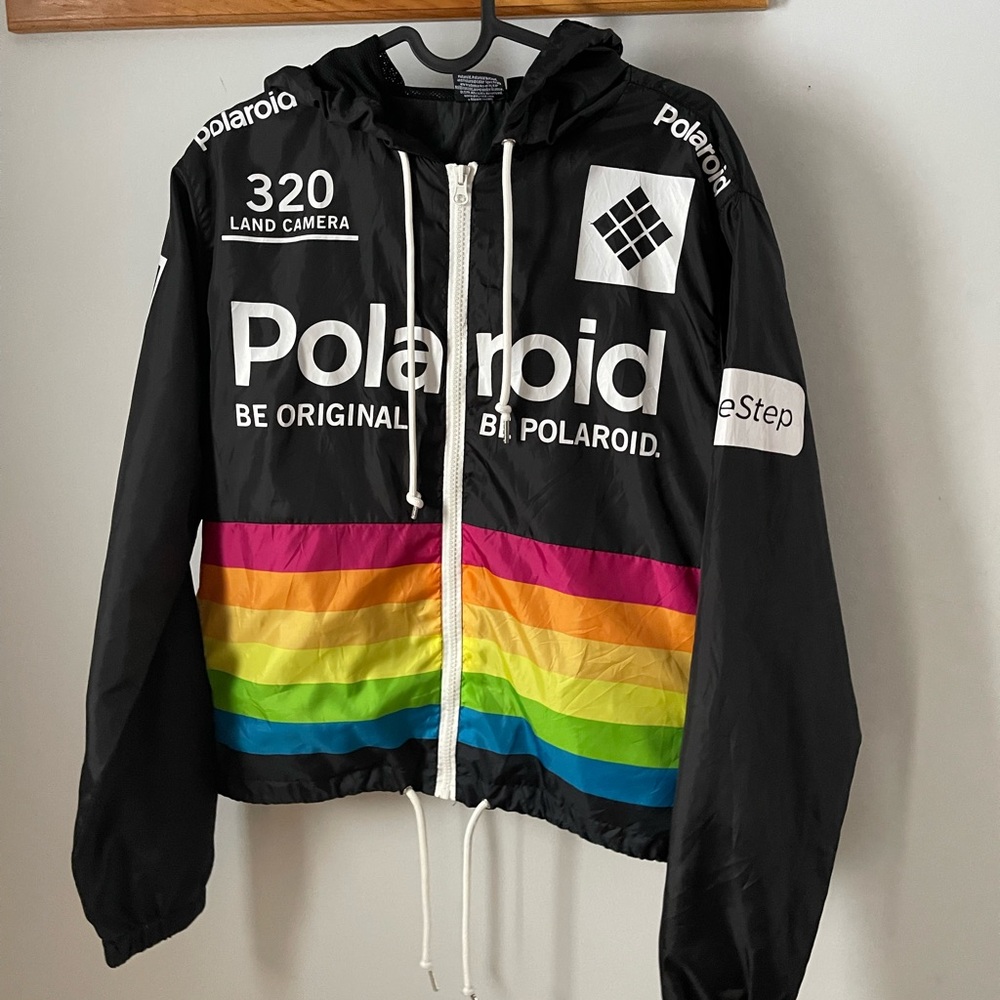 Polaroid Black Windbreaker